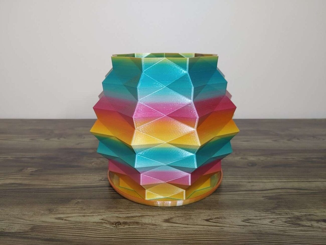 Jamie Creates 3D Printed Vase Planter Pineapple Rapid Rainbow XXL Pineapple Vase Rapid Rainbow - Select Size