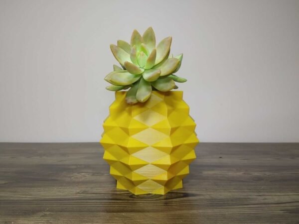 Jamie Creates 3D Printed Vase Planter Pineapple Single Colour with Succulent Pineapple Vase - Select Size