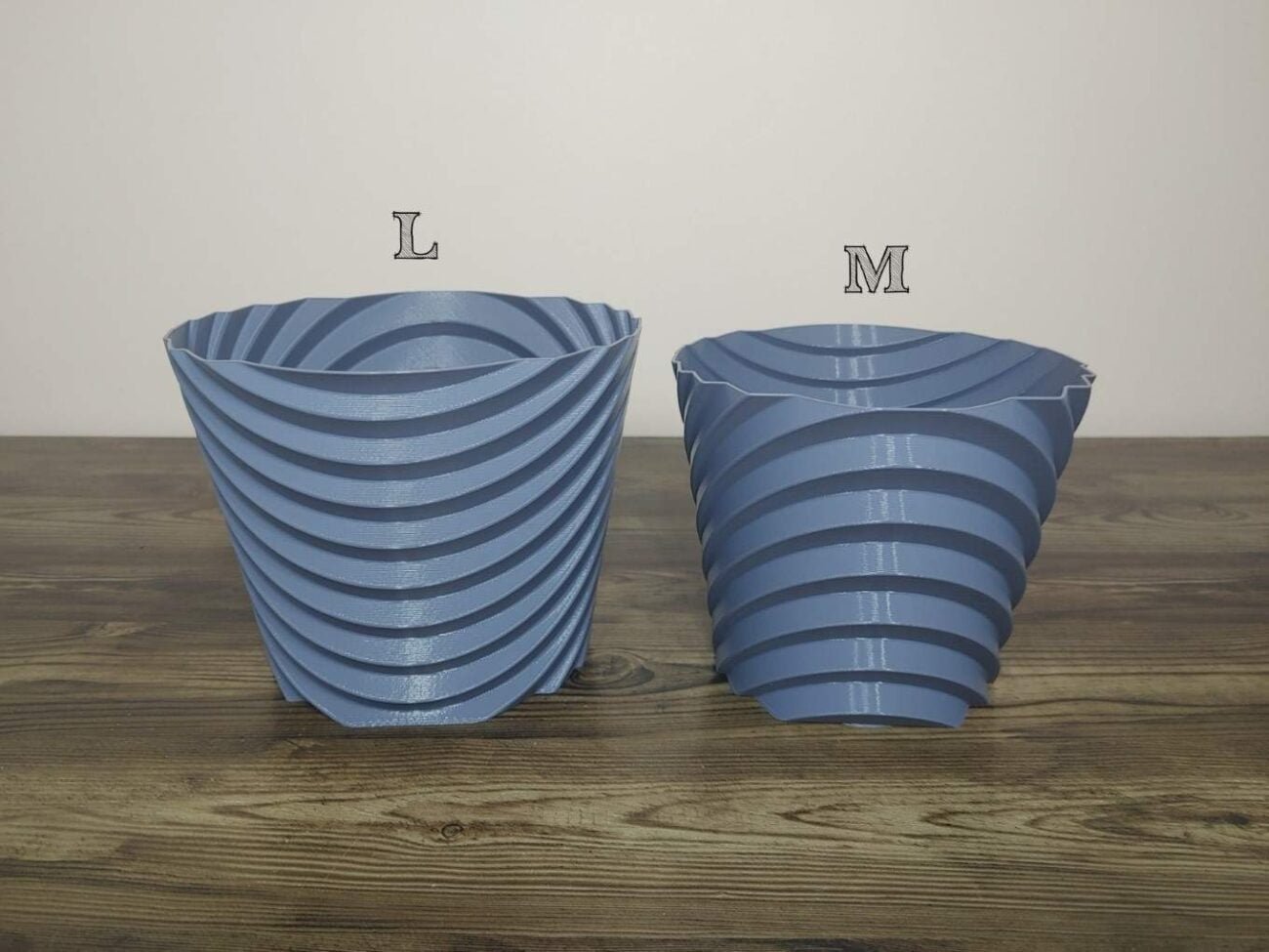 Jamie Creates 3D Printed Vase Planter Stepped Large Set of 2 Stepped Saucer - Select Size