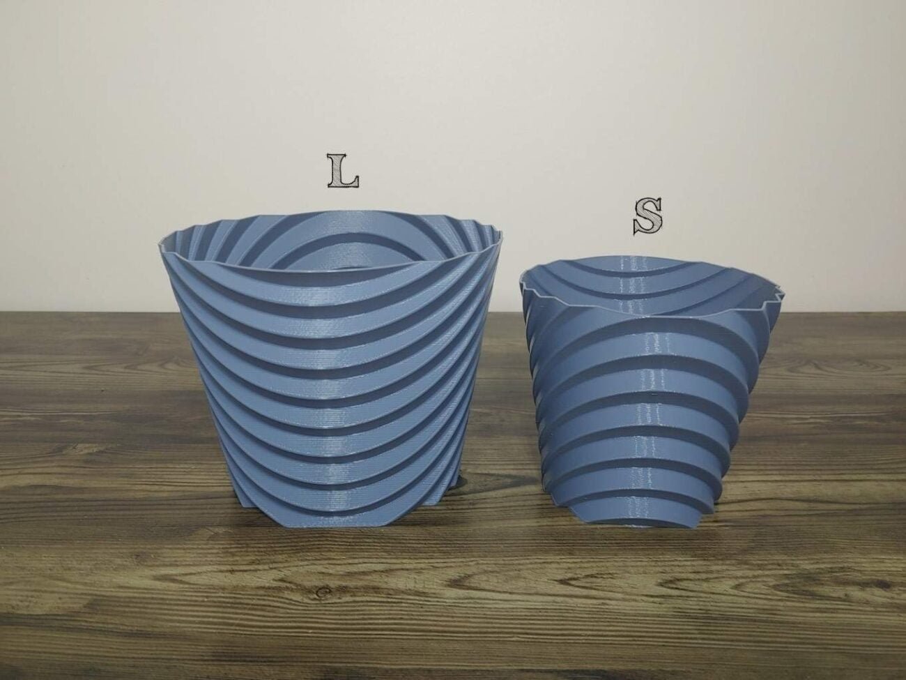 Jamie Creates 3D Printed Vase Planter Stepped Medium Set of 2 Stepped Saucer - Select Size