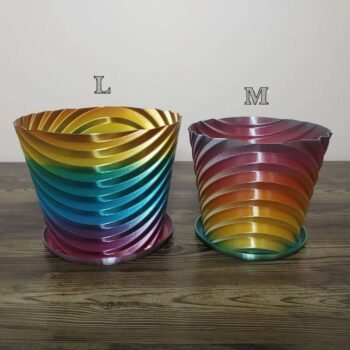Stepped Vase Rapid Rainbow - Select Size
