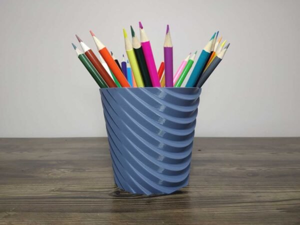 Jamie Creates 3D Printed Vase Planter Stepped Single Colour with Pencils Stepped Vase - Select Size