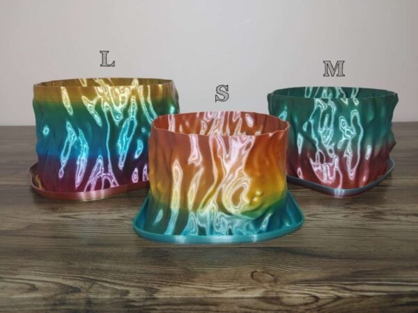 Jamie Creates 3D Printed Vase Planter Tree Rapid Rainbow Complete Set Tree Vase Rapid Rainbow - Select Size