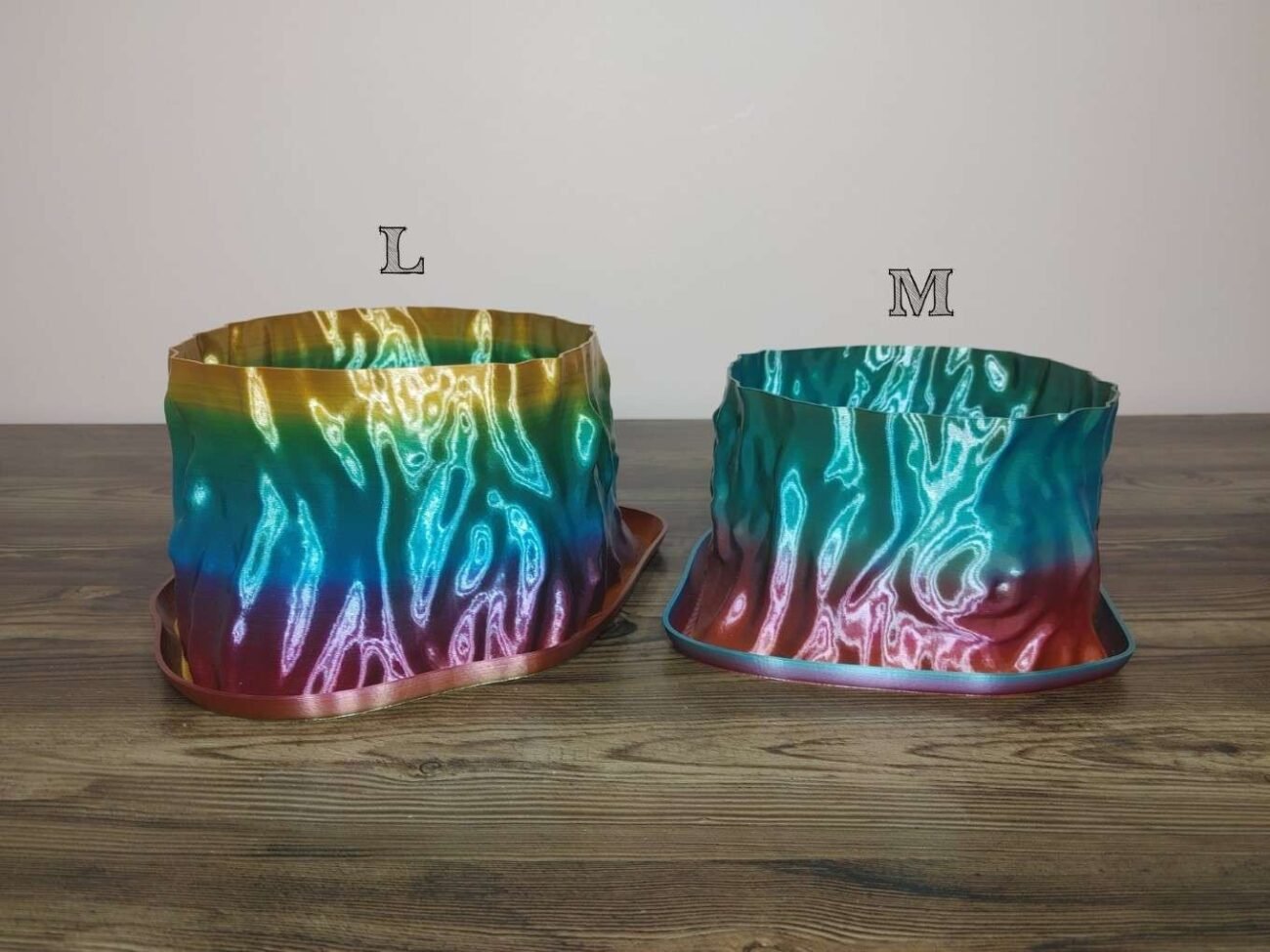 Jamie Creates 3D Printed Vase Planter Tree Rapid Rainbow Large Set Tree Vase Rapid Rainbow - Select Size