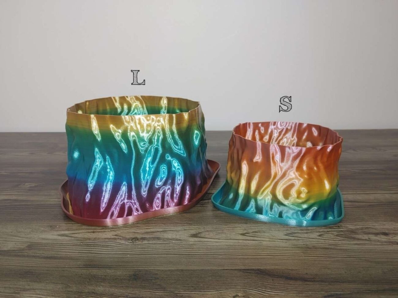 Jamie Creates 3D Printed Vase Planter Tree Rapid Rainbow Medium Set Tree Vase Rapid Rainbow - Select Size